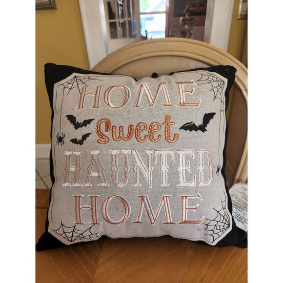 Halloween Other - Halloween  Home Sweet haunted home throw pillow